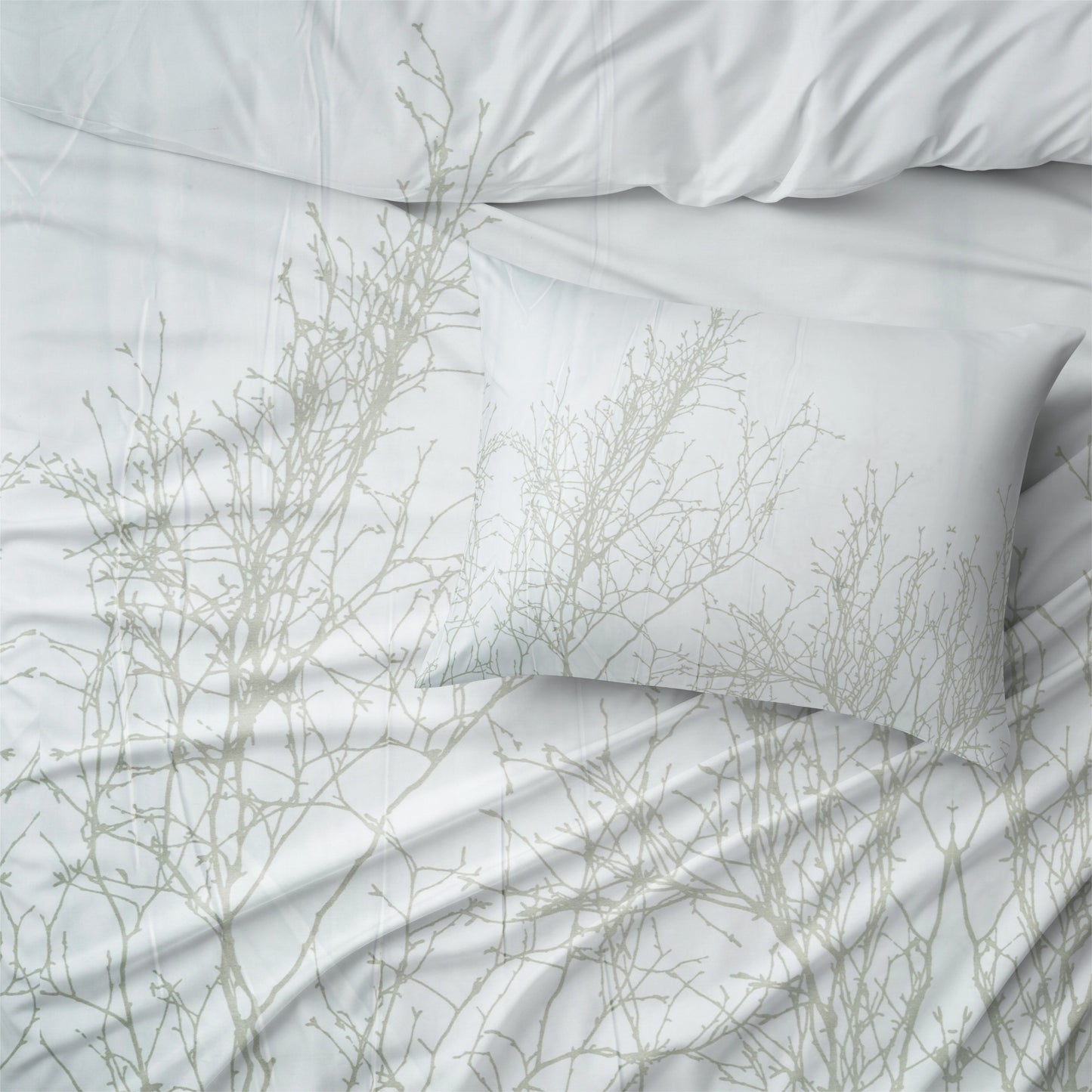 Serenity Branches Satin Bedsheet